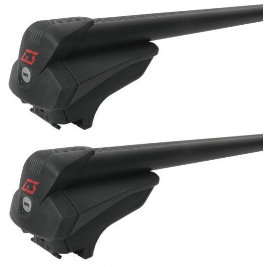 Barres De Toit Longitudinales Ouvertes Pour Mercedes W123 Break (200-300, 82-85) - 2 Barres 1200 Mm, Charge 75 Kg