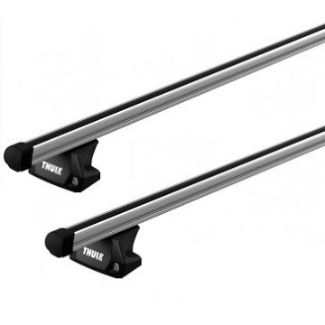 Barres de toit transversales Alu pour BMW Serie 1 F40 2019-2024 TÜV Gris 2Pcs