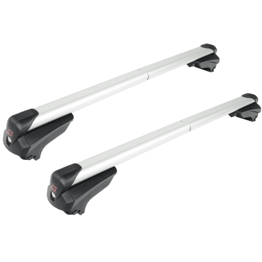 Barres De Toit Transversales OMAC Pour Skoda Octavia SW NX 2020-2025 - Aluminium Noir, Pour Rails Fermés