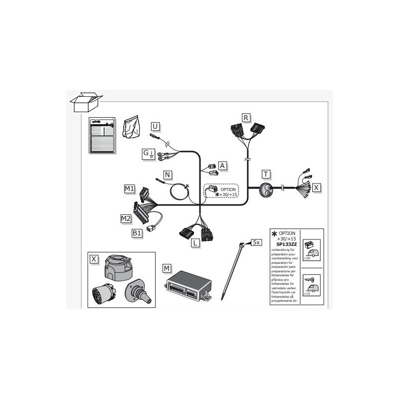 Faisceau électrique 7 Broches Universel Pour Dacia Sandero II – Neuf, Compatible 2016-2020