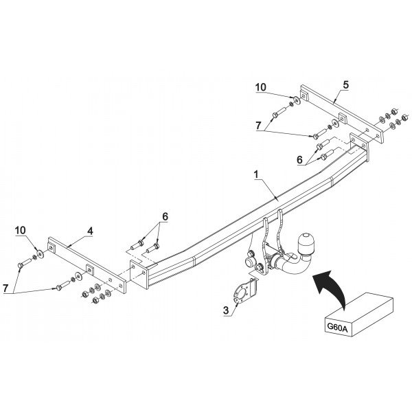 Attelage Auto-Hak + Faisceau 7 Pôles Pour Skoda Superb Break (12/2009-09/2015) - Neuf