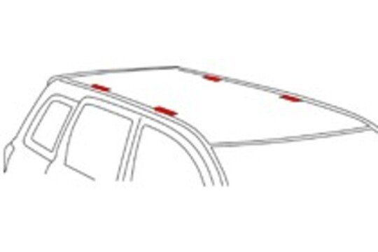 Aurilis - Barres De Toit D'Origine Pour Renault Kangoo II (3-5 Portes) à Partir De 2008, Acier, Charge Max 75 Kg